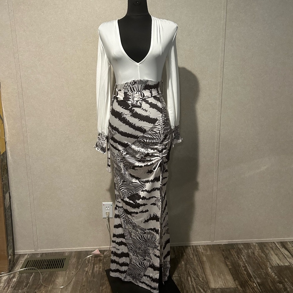 Chic Me Animal Print Dress Small NEW
